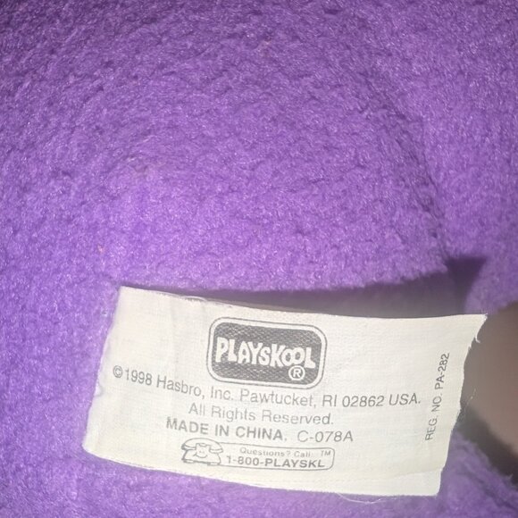 Vintage 90s Playskool Purple Tinky Winky Teletubbies Talking Plush Doll 17" - Picture 2 of 3